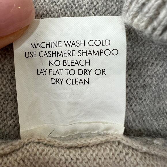 REPEAT Silver Edition Heather Gray S Sweater Cashmere Round Long Sleeve Pullover - Picture 9 of 9